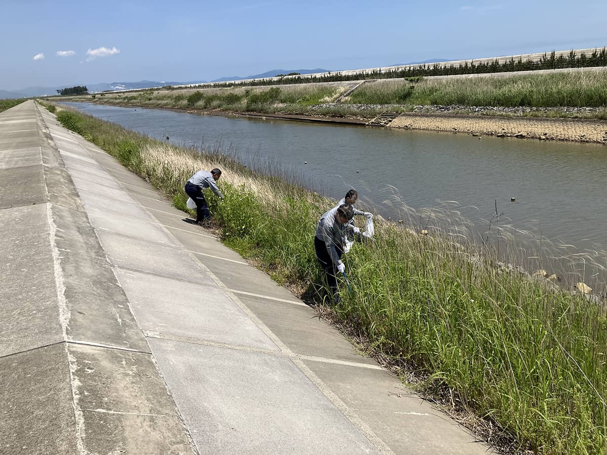 東部土木事務所管内(北上運河)清掃状況