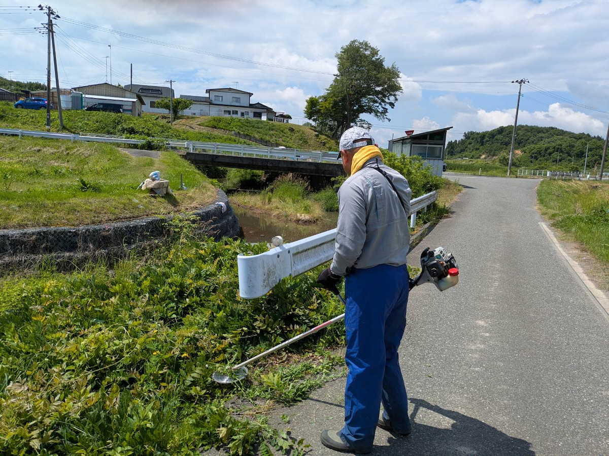 北部土木事務所栗原地域事務所管内（荒川）清掃状況