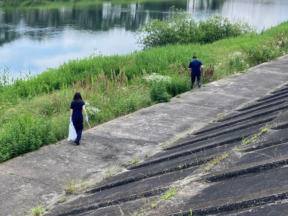 大河原土木事務所管内（白石川）清掃状況
