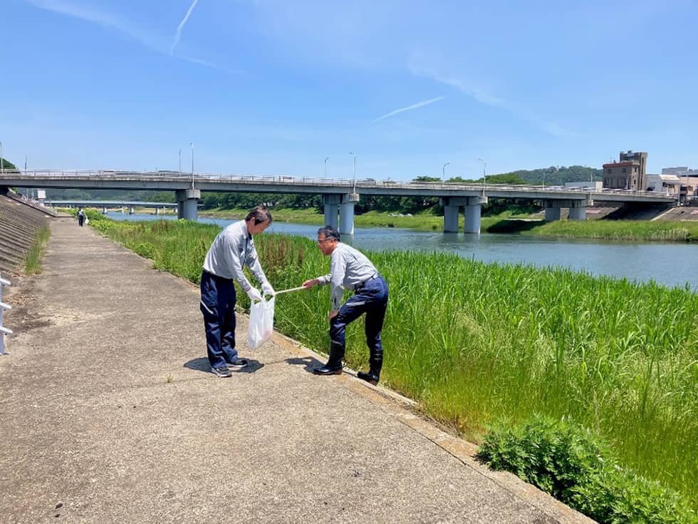 大河原土木事務所管内(白石川)清掃状況