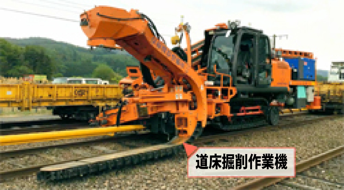 道床掘削作業機