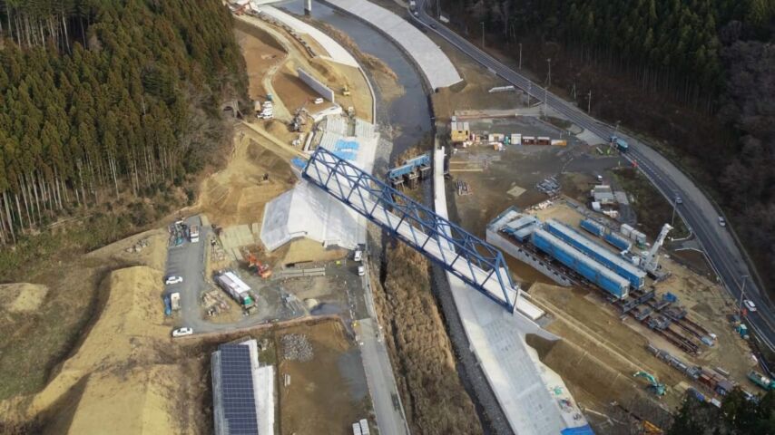 東北地方太平洋沖地震に伴う災害復旧(気仙沼線伊里前川B新設)