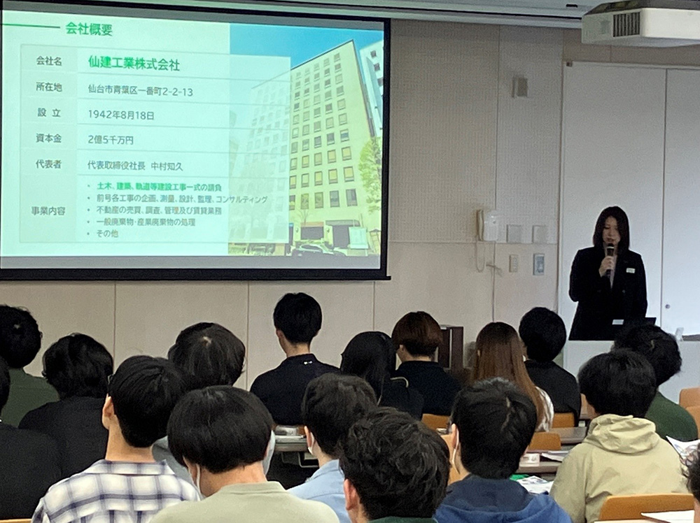 池田社員による講話