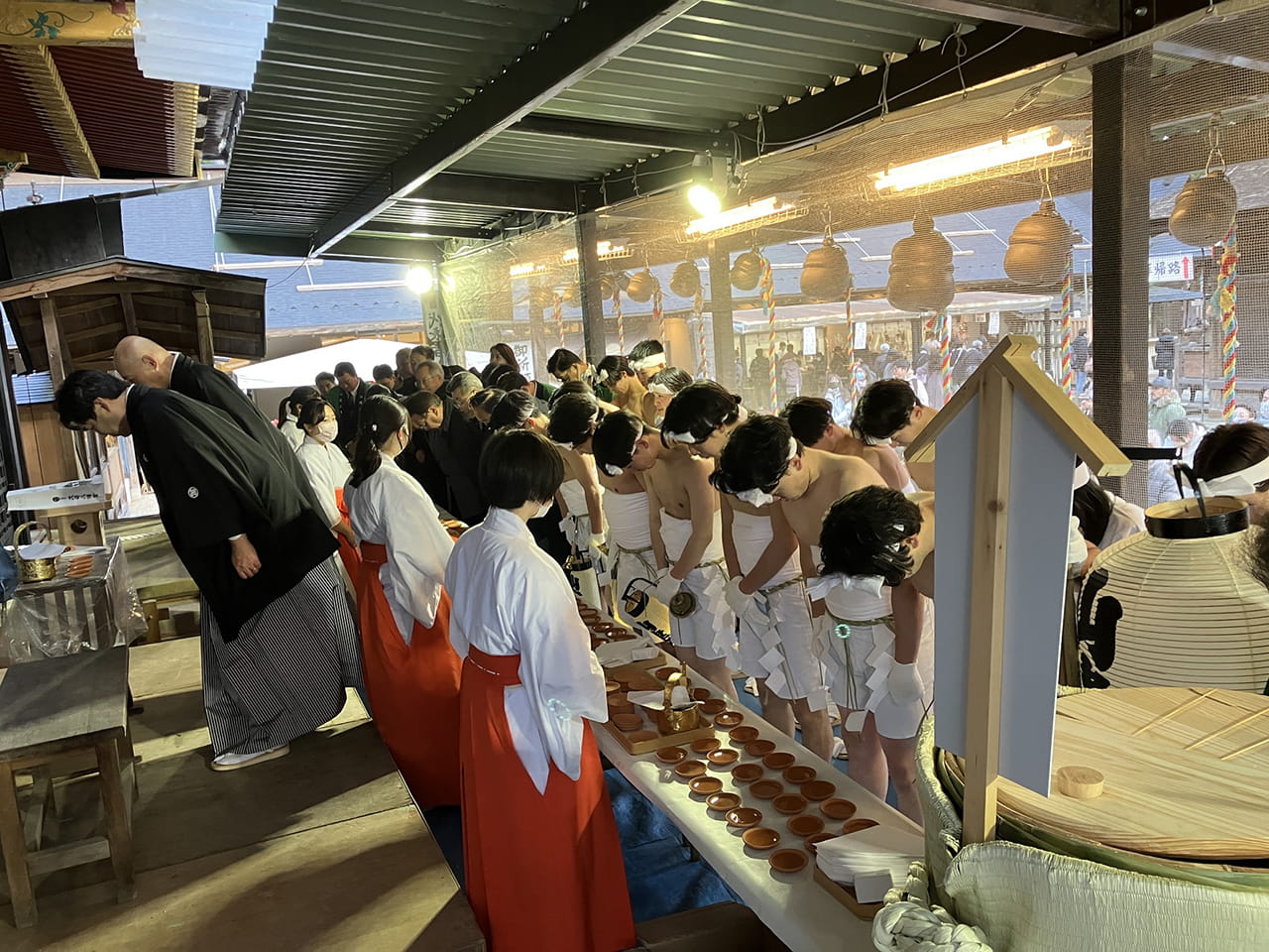 大崎八幡宮本殿にて祈祷